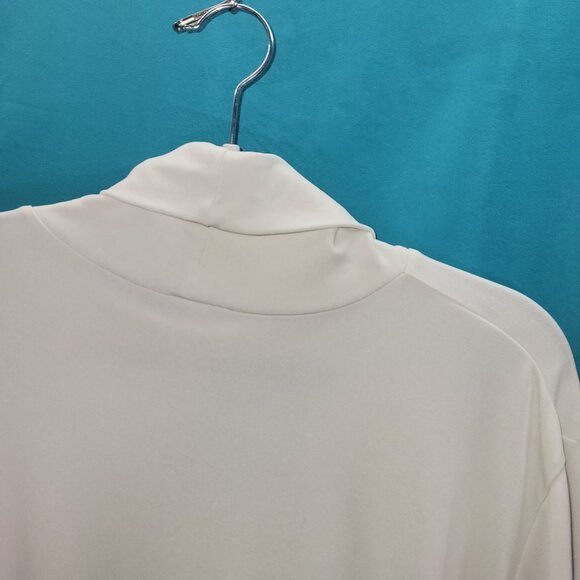 J. Jill Womens 1X Silk Turtleneck White Top - Picture 9 of 9